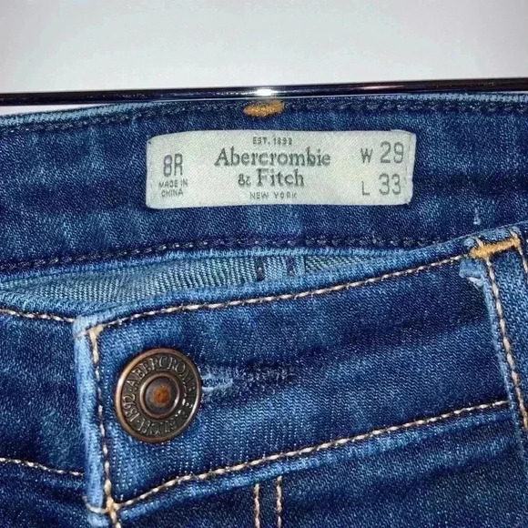 Abercrombie & Fitch Straight Blue Jeans - Picture 7 of 12
